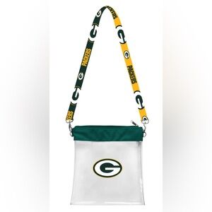 Green Bay Packers Clear Stadium Bag Crossbody NWT NFL Licensed
